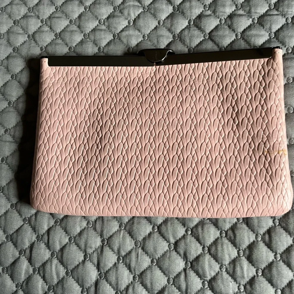 Patricia Nash coral pink clutch: crossbody - Picture 3 of 10